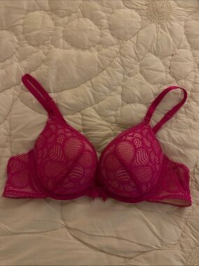 Aerie Fuchsia Lace Underwire Bra